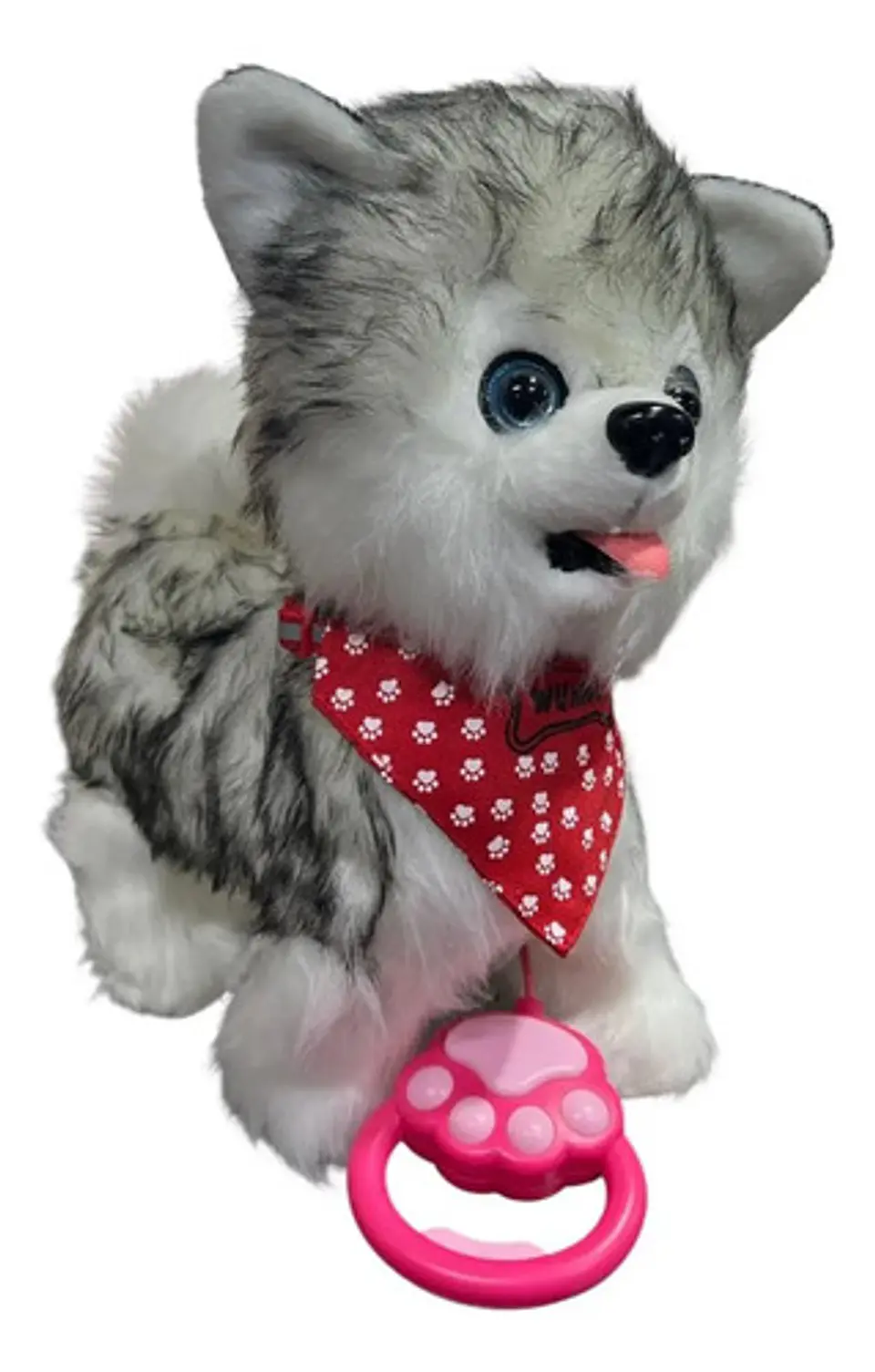 Perro Peluche Control Collar Camina Ladra Mueve La Cola Gran 13