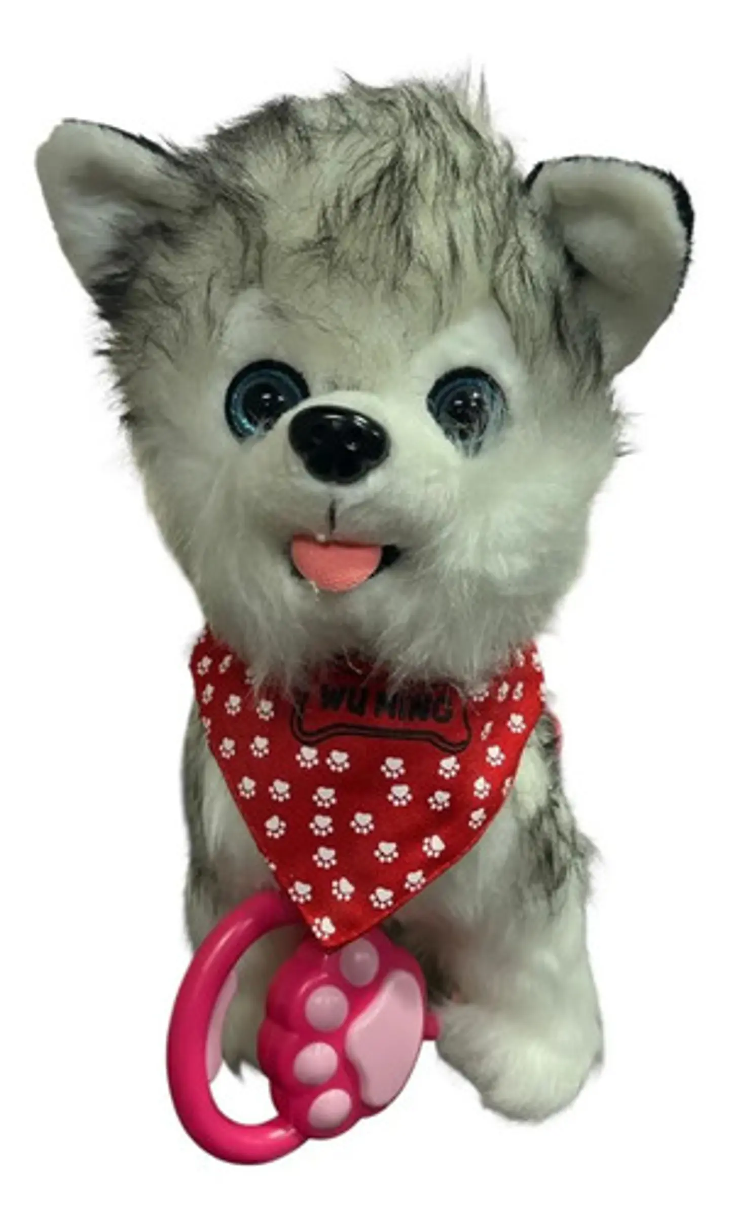 Perro Peluche Control Collar Camina Ladra Mueve La Cola Gran 14