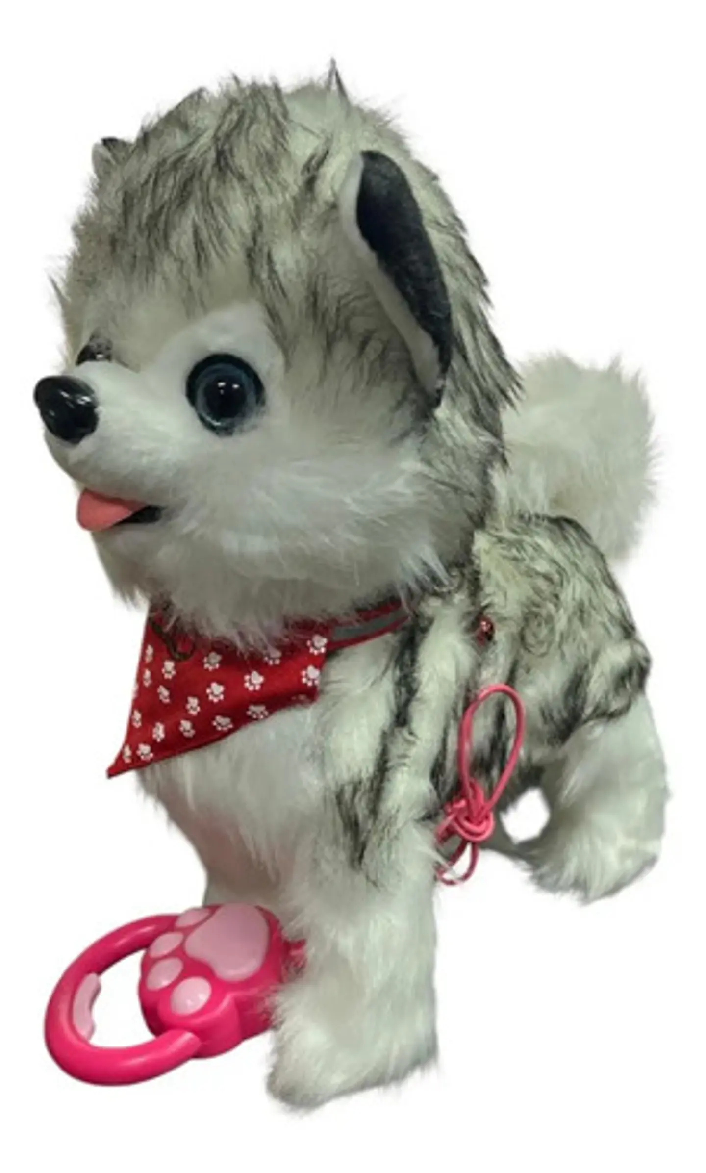 Perro Peluche Control Collar Camina Ladra Mueve La Cola Gran 16