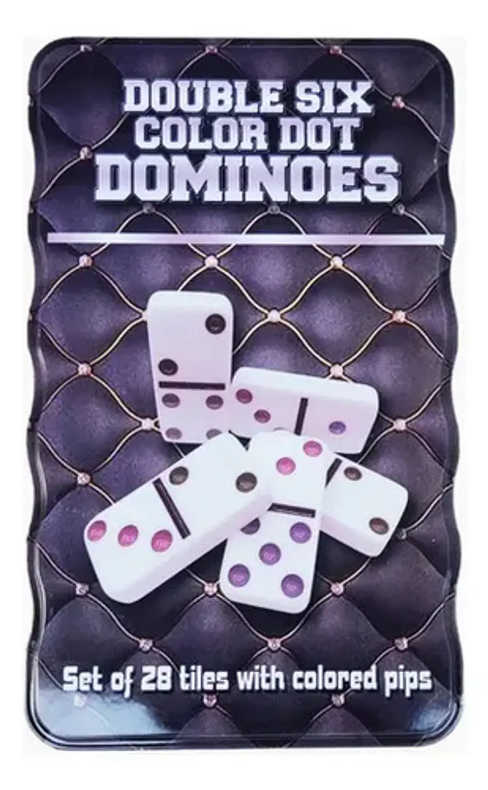 Dominó Doble 6 Con 28 Fichas Portátil Con Estuche De Metal 9