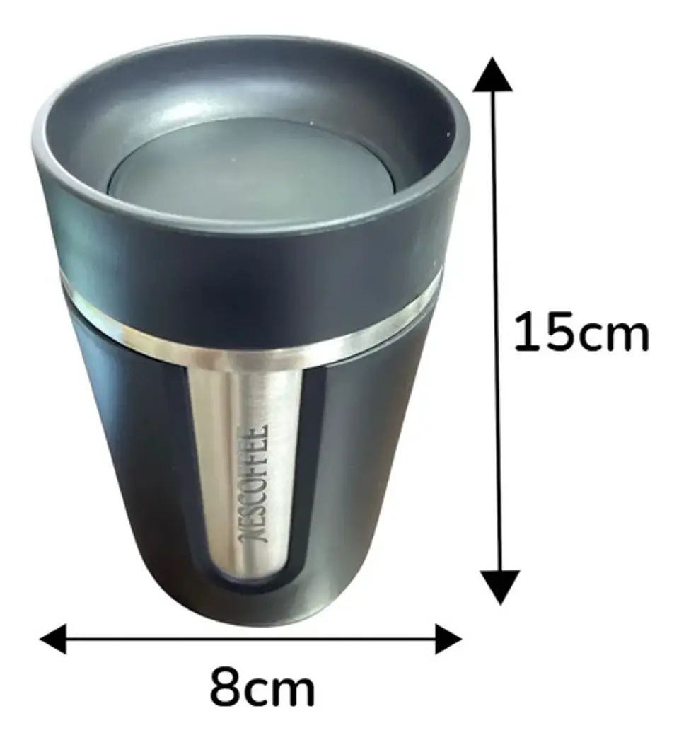 Vaso Termico Con Tapa De Rosca Bebedero Retractil 300ml 8