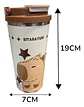 Termo Vaso Capibara Tapa Rosca 2 Modos Diferentes De Beber - Miniatura 5
