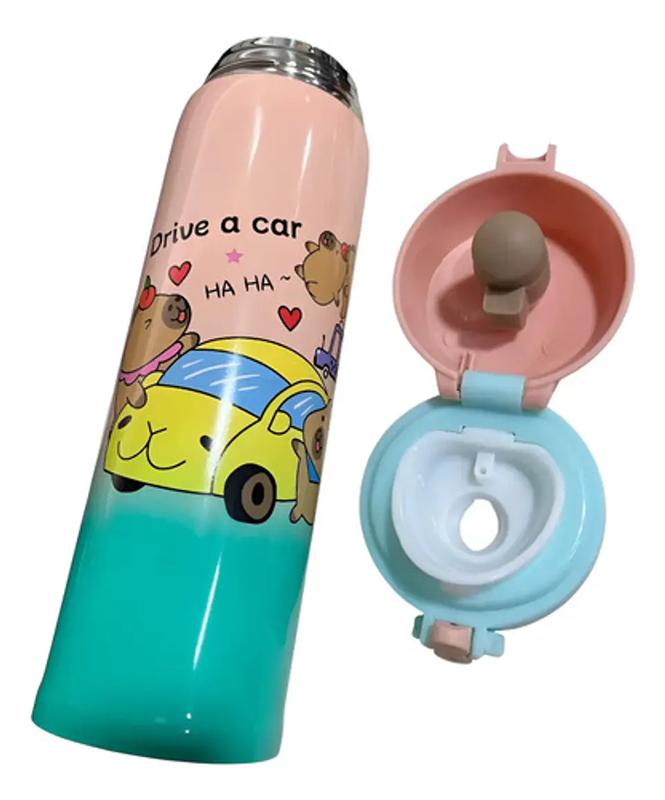 Termo Vaso Diseño Capybara Bebidas Calientes 500ml 5