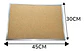 Tablero Aluminio Corcho 45 X 30 Recordatorio Pequeño Hogar - Miniatura 4