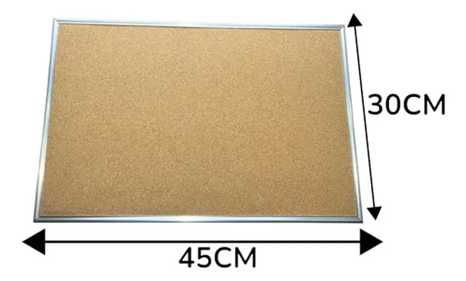 Tablero Aluminio Corcho 45 X 30 Recordatorio Pequeño Hogar 4