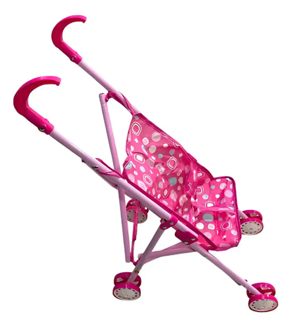 Cochecito  Juguete Plegable Niñas Muñecas Coche So-6617 1