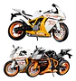 Moto Deportiva K 1:12 Negro T Genérica M Coleccion - Miniatura 2