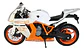Moto Deportiva K 1:12 Negro T Genérica M Coleccion - Miniatura 3