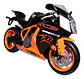 Moto Deportiva K 1:12 Negro T Genérica M Coleccion - Miniatura 9