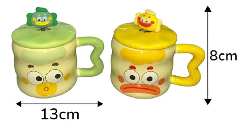 Set X2 Mugs Bebida Caliente Regalo Emojis Sorpresa 300ml 6