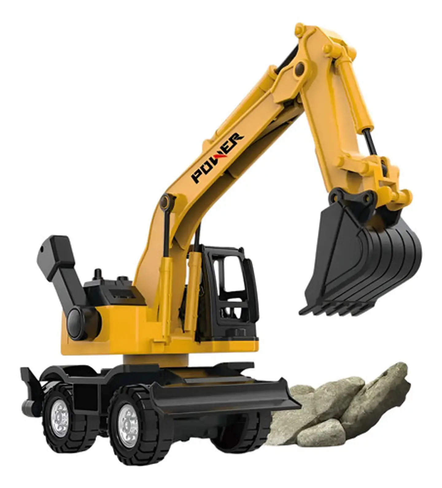 Retro Excavadora Juguete Construcción Articulado Movimiento 1