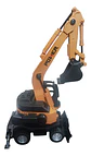 Retro Excavadora Juguete Construcción Articulado Movimiento - Miniatura 2