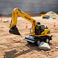 Retro Excavadora Juguete Construcción Articulado Movimiento - Miniatura 5