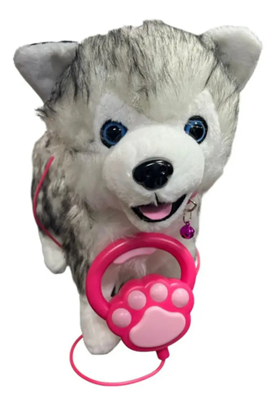 Perro Peluche Control Collar Camina Ladra Mueve La Cola Md 7