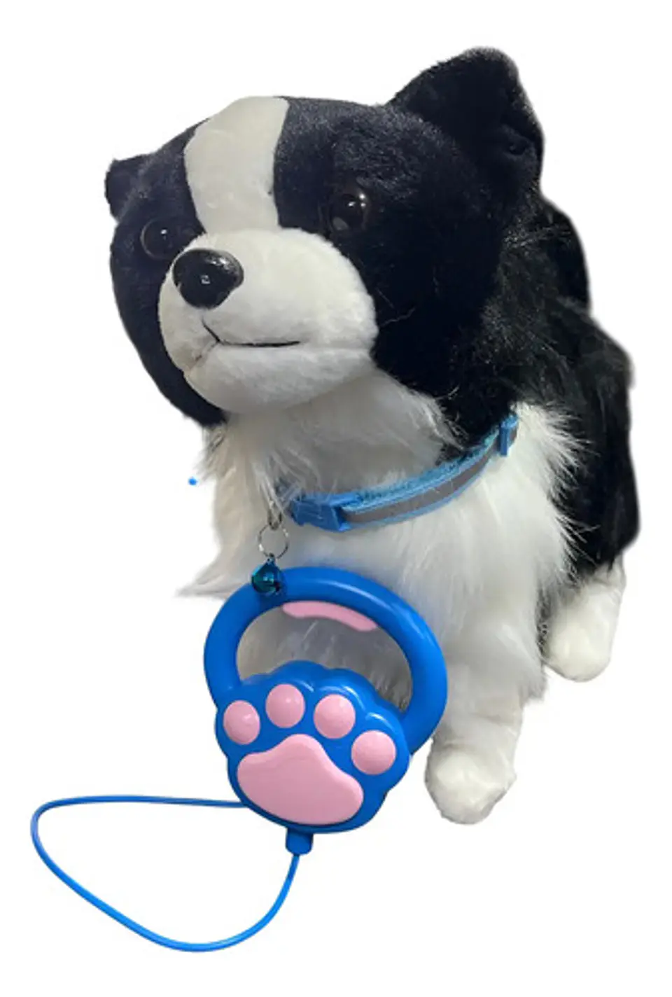 Perro Peluche Control Collar Camina Ladra Mueve La Cola Md 9