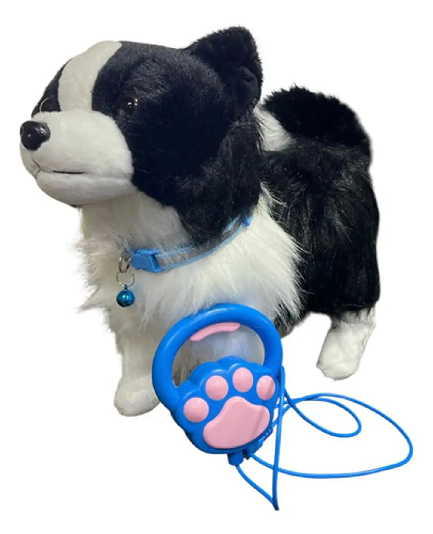 Perro Peluche Control Collar Camina Ladra Mueve La Cola Md 11