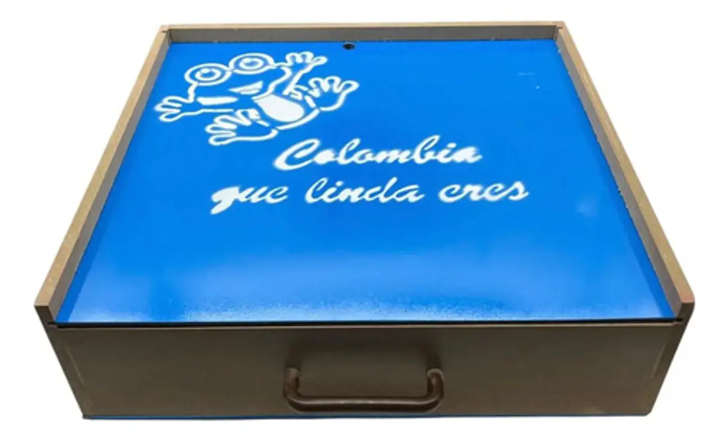 Juego De Rana Doble Portátil En Madera Para Mesa Artesanal 12