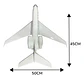 Avión Gulfstream G650 Escala 1:160 45 Cms De Largo - Miniatura 4