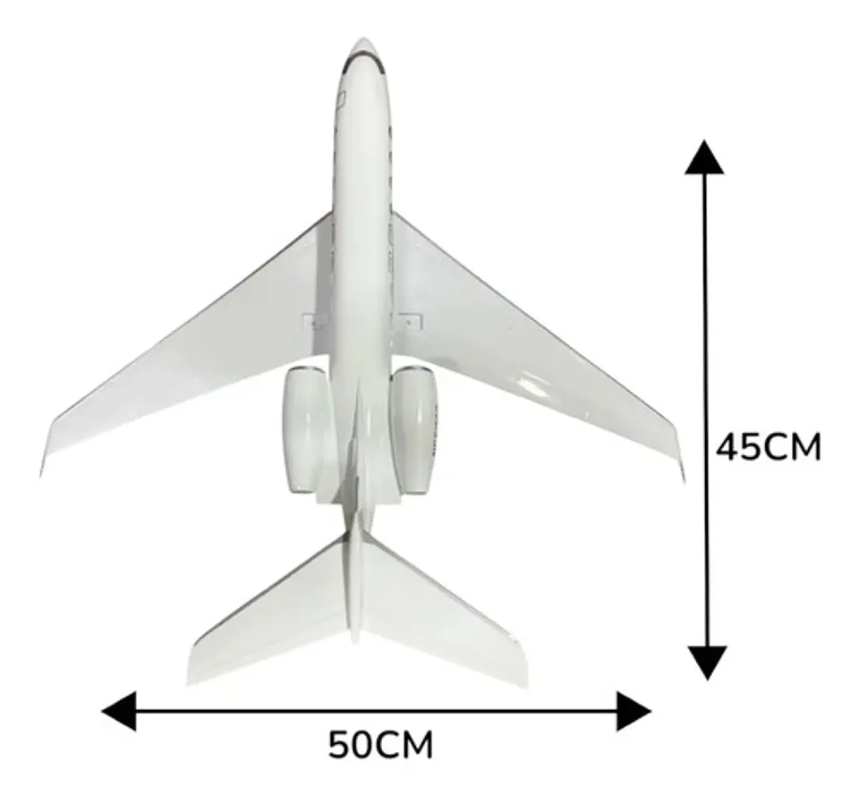 Avión Gulfstream G650 Escala 1:160 45 Cms De Largo 4