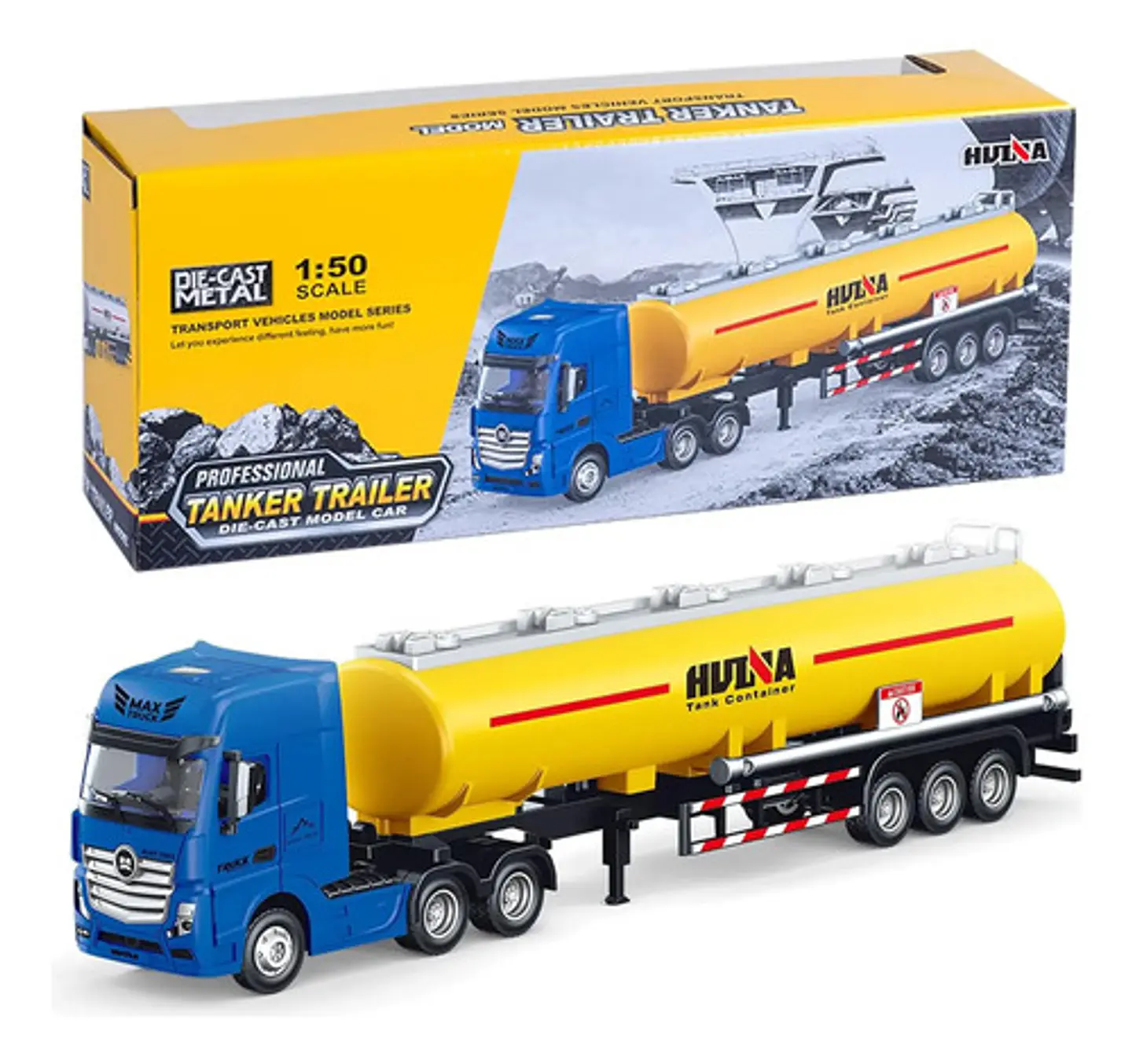 Camión Tanque Huina 1:50 - Huina  Metálico Carro Cisterna 7