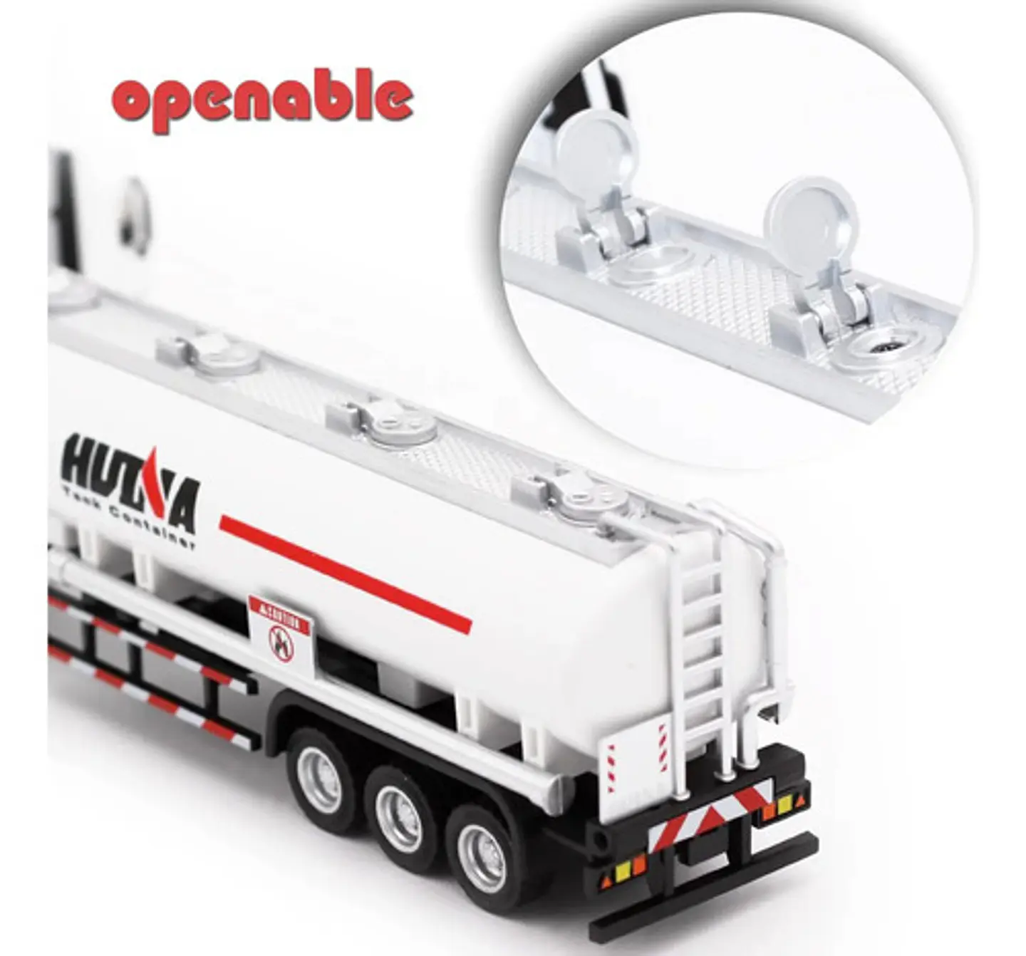 Camión Tanque Huina 1:50 - Huina  Metálico Carro Cisterna 14