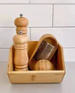 Cajas X2 Canastos Organizador Cocina Alacena Bambu Apilable - Miniatura 5
