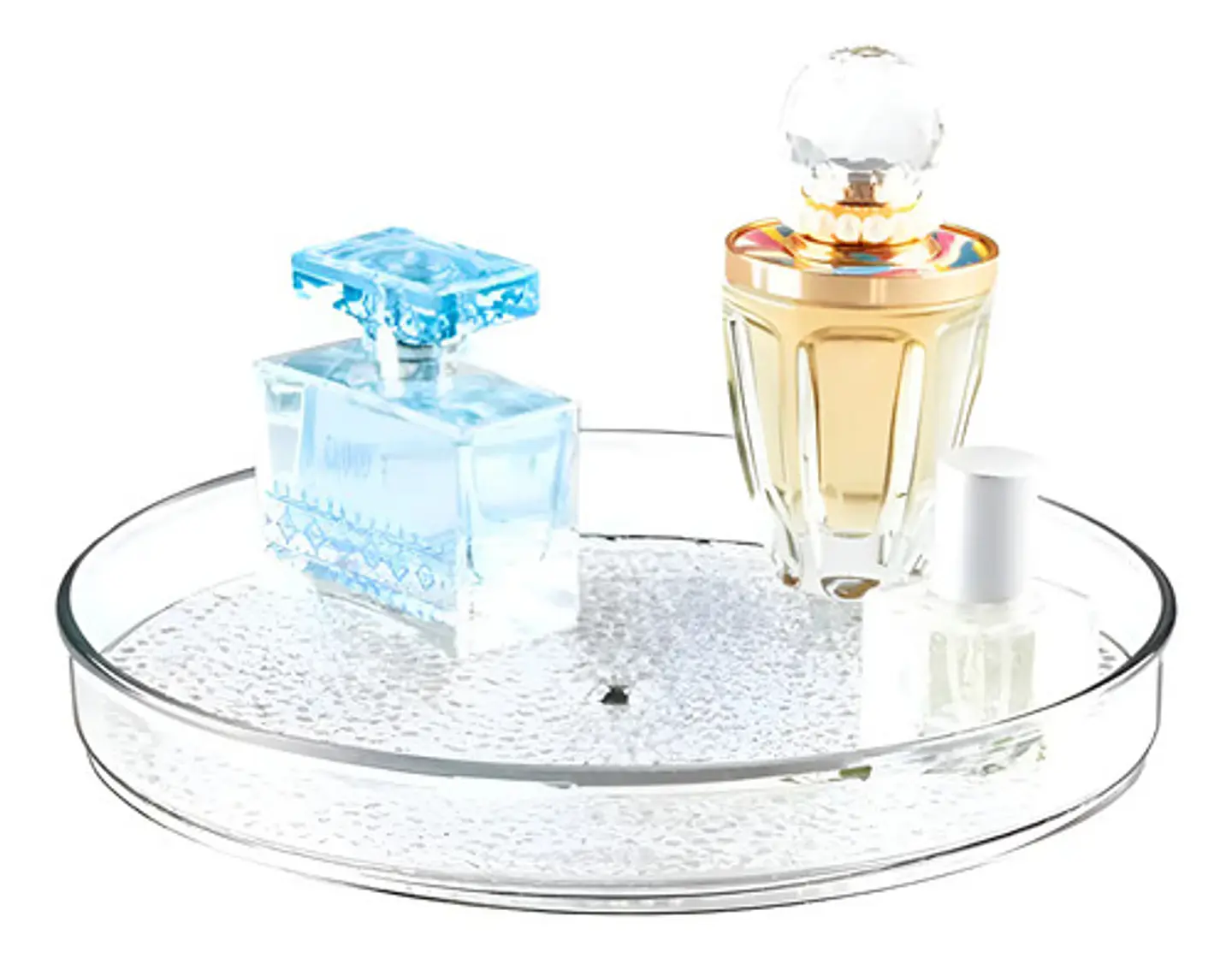 Organizador De Cosméticos Giratorio Acrílico 23x23cm Transparente Macrooutlet 1