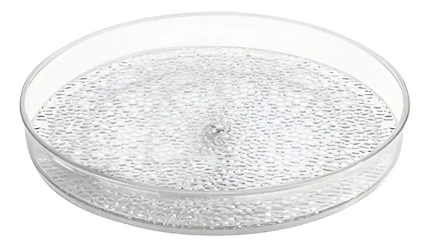 Organizador De Cosméticos Giratorio Acrílico 23x23cm Transparente Macrooutlet 3