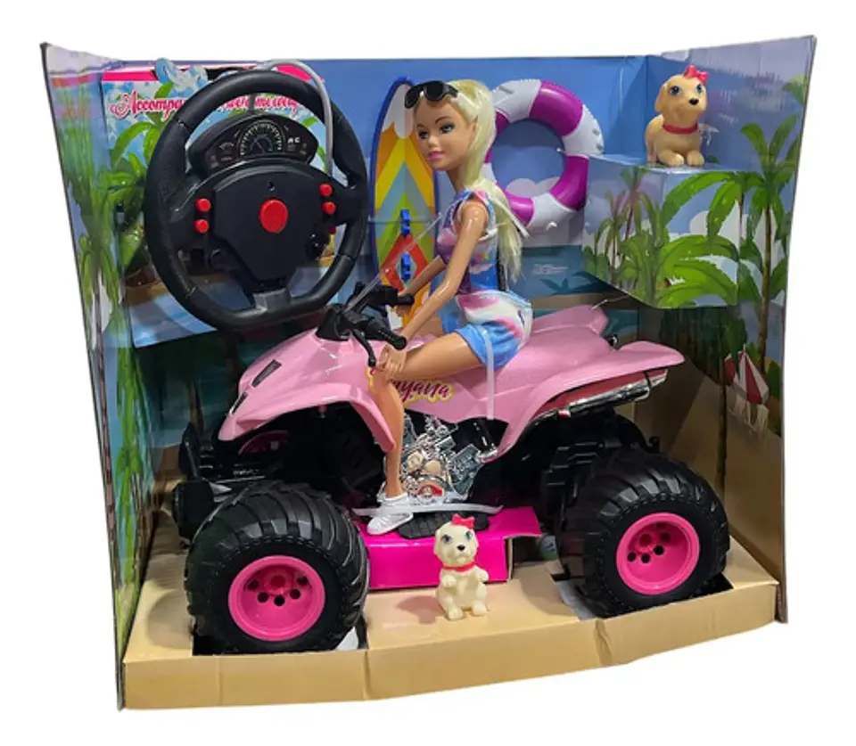 Cuatrimoto Luz Y Sonidos Muñeca Fashion Bryana Control Remo 3