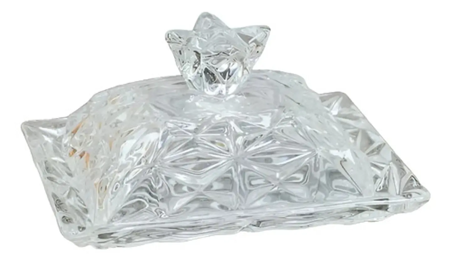 Mantequillera Vidrio Macrooutlet Mantequillera Premium 6g Rectangular Transparente 1