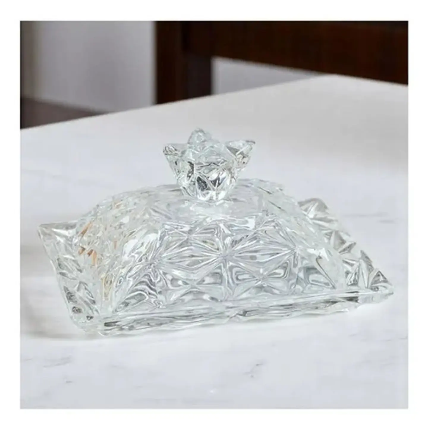 Mantequillera Vidrio Macrooutlet Mantequillera Premium 6g Rectangular Transparente 5