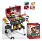 Parrilla Bbq Juguete Asador Cocina Para Niños Humo Y Luces Rojo - Miniatura 1