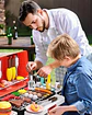 Parrilla Bbq Juguete Asador Cocina Para Niños Humo Y Luces Rojo - Miniatura 5