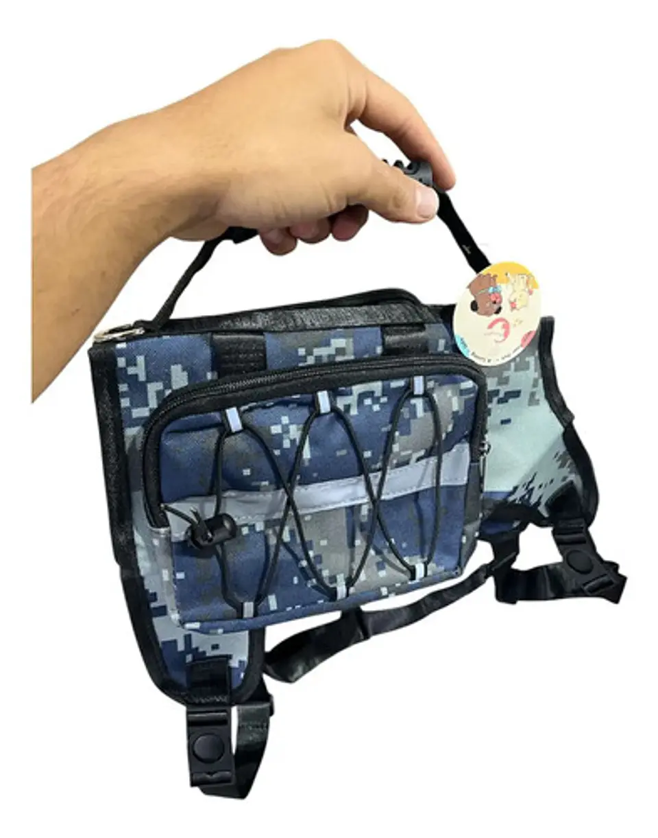 Arnés Pechera Para Perro Reflectivo Con Bolsillos Grande 2