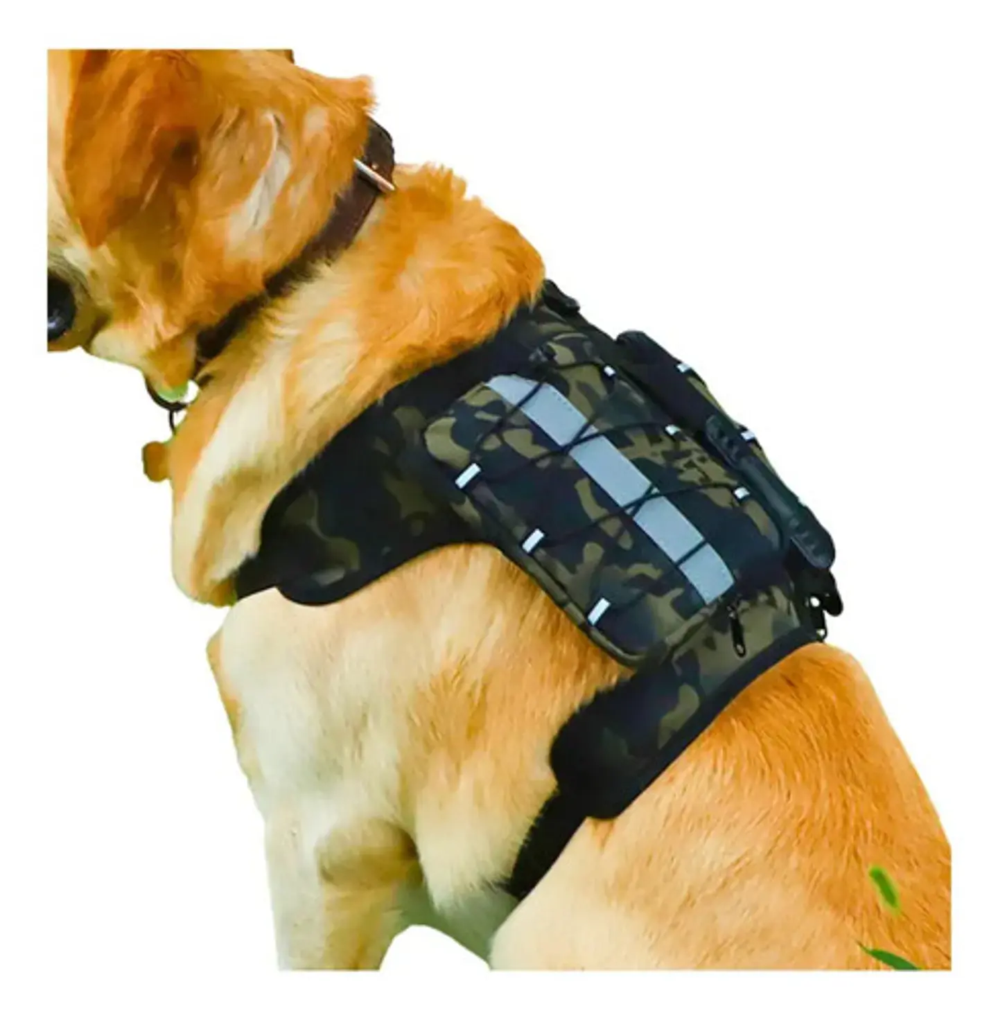 Arnés Pechera Para Perro Reflectivo Con Bolsillos Grande 4