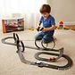 Pista Eléctrica 11.14m 4 Giros 2 Carros Luz Fórmula 1 Negro Negro 2 Carros Formula 1 - Miniatura 2