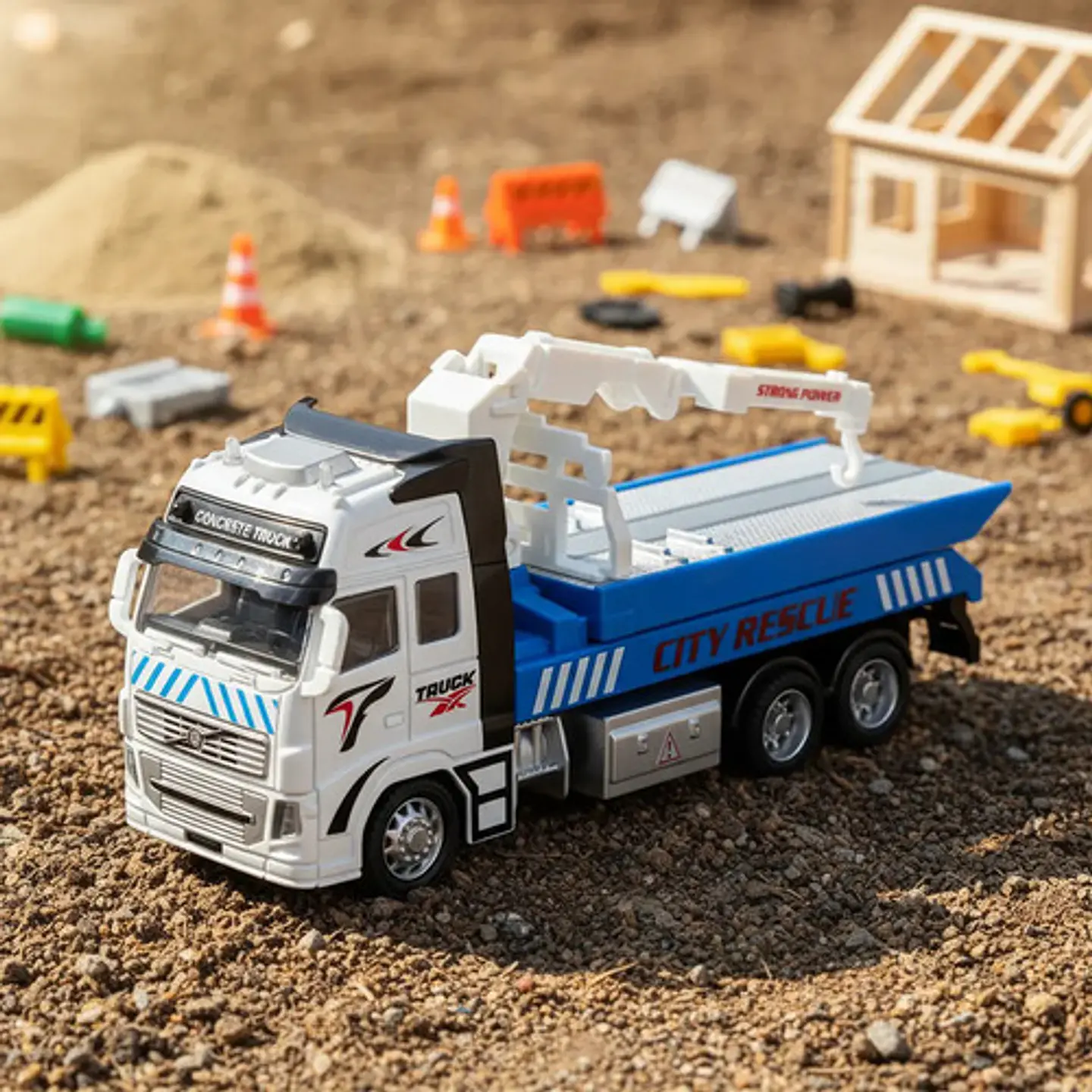 Camiones De Rescate Surtidos Escala 1:38 Grua Carros Gancho 5