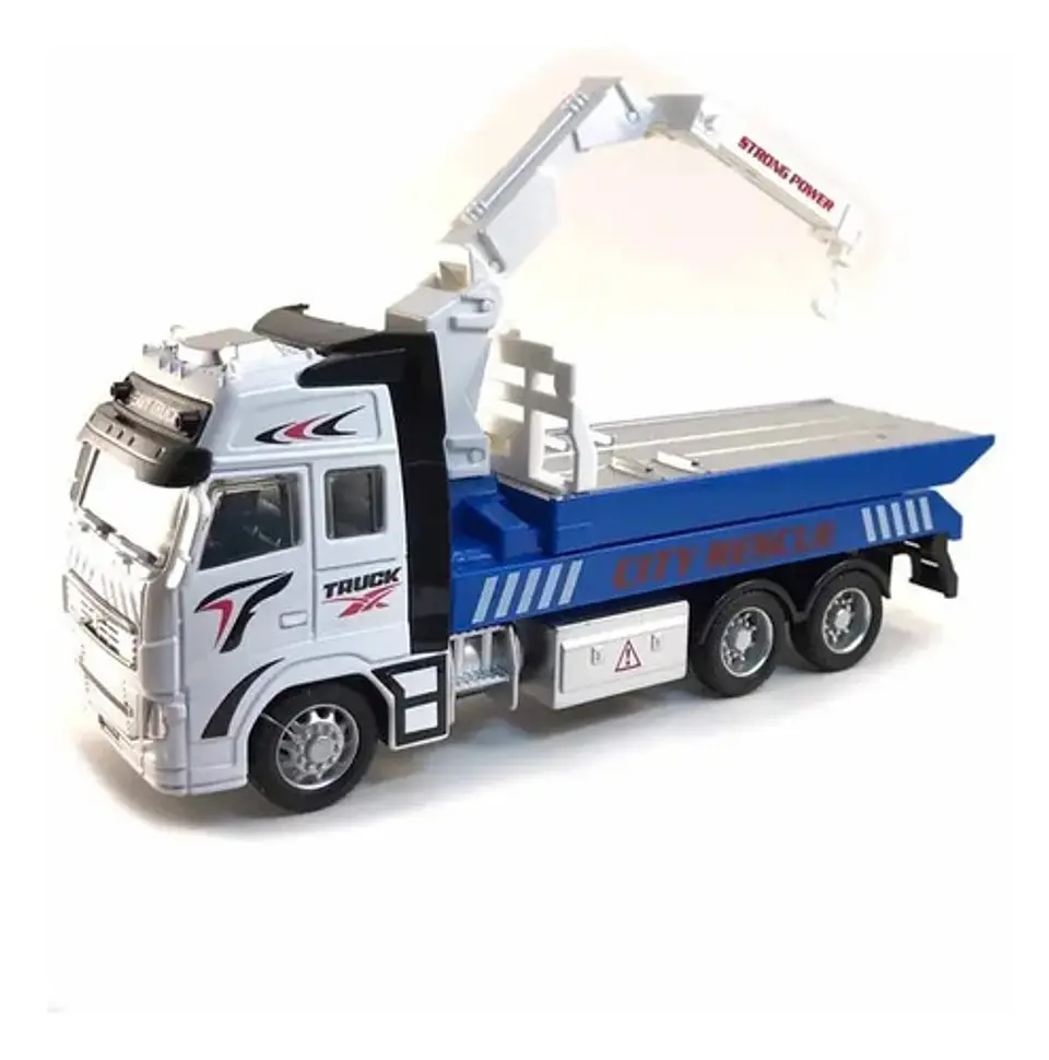 Camiones De Rescate Surtidos Escala 1:38 Grua Carros Gancho 20
