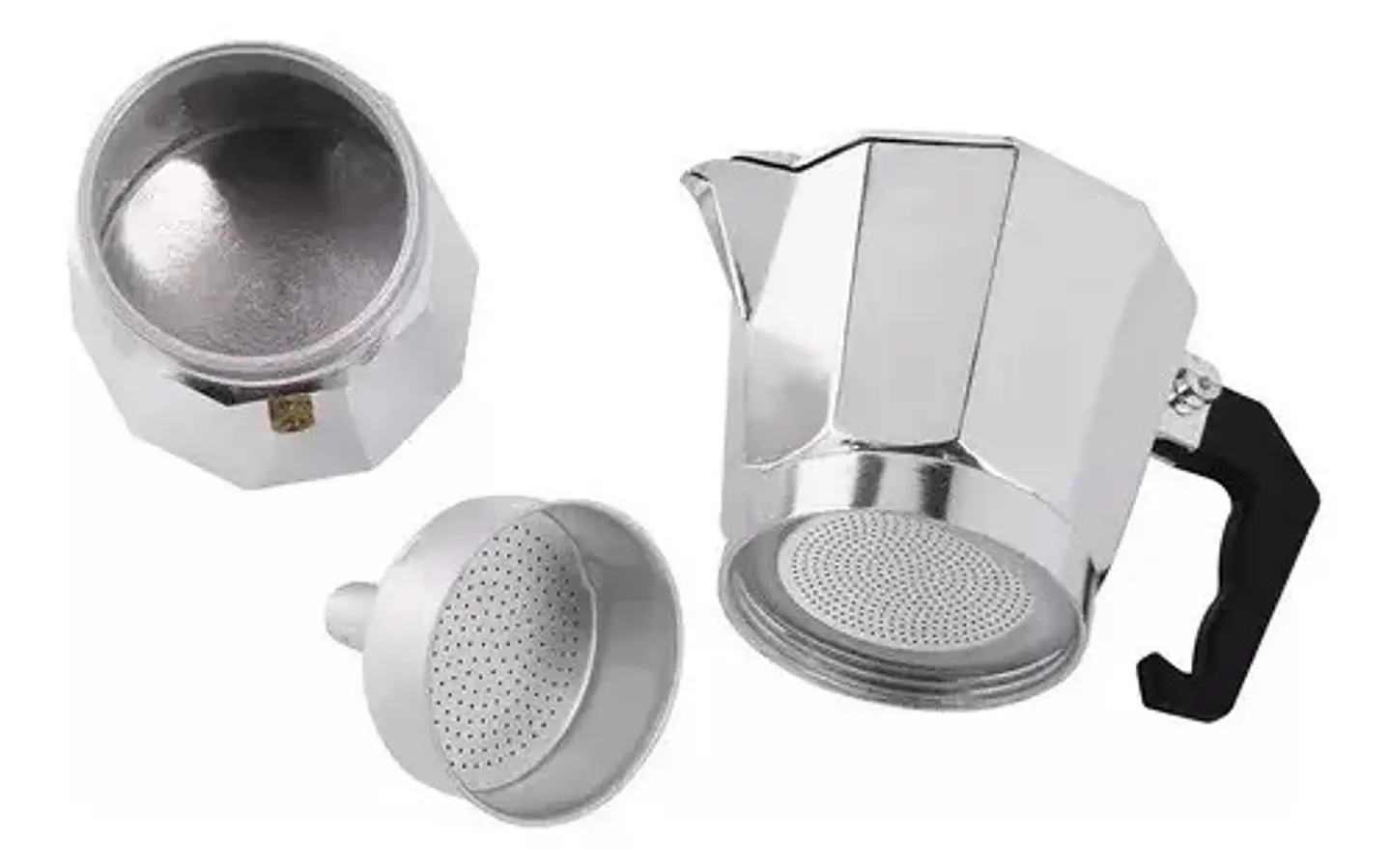 Cafetera Espresso, Moka Filtro De Aluminio 6 Tazas 300ml 8