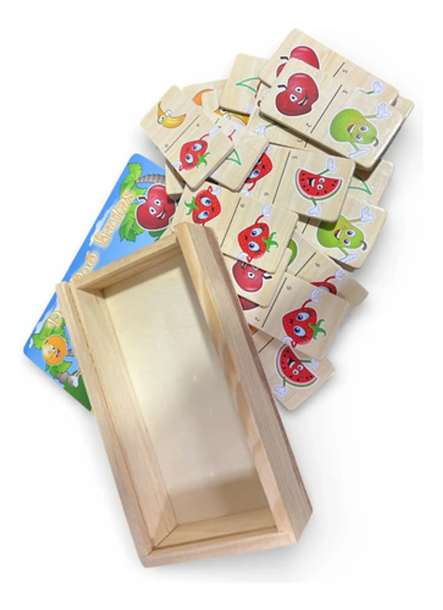 Domino Infantil Animales Transporte Frutas Juguete 28 Fichas 2