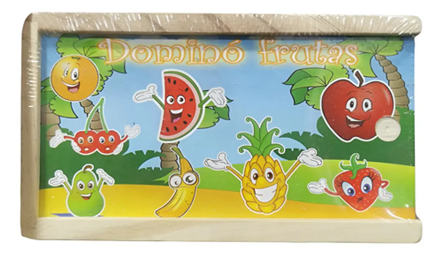 Domino Infantil Animales Transporte Frutas Juguete 28 Fichas 3