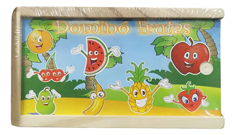 Domino Infantil Animales Transporte Frutas Juguete 28 Fichas 3