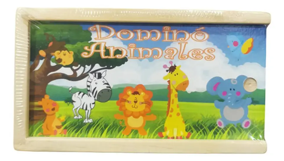 Domino Infantil Animales Transporte Frutas Juguete 28 Fichas 9