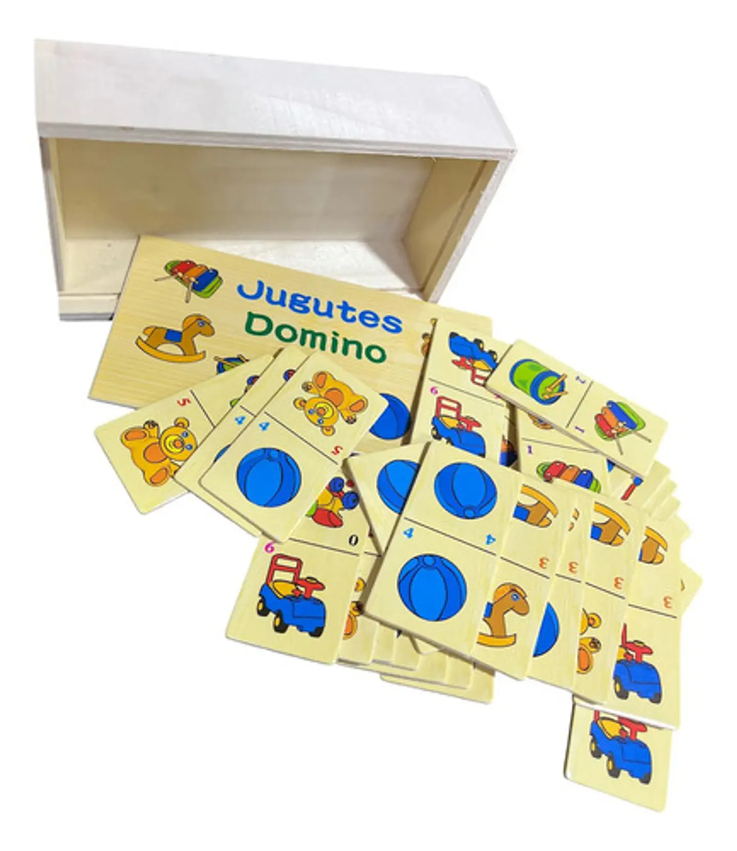 Domino Infantil Animales Transporte Frutas Juguete 28 Fichas 18