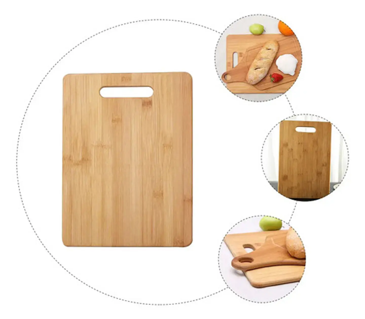 Tabla De Cortar De Bambu Para Cocina Tabla Cortar 30cmx40cm 6