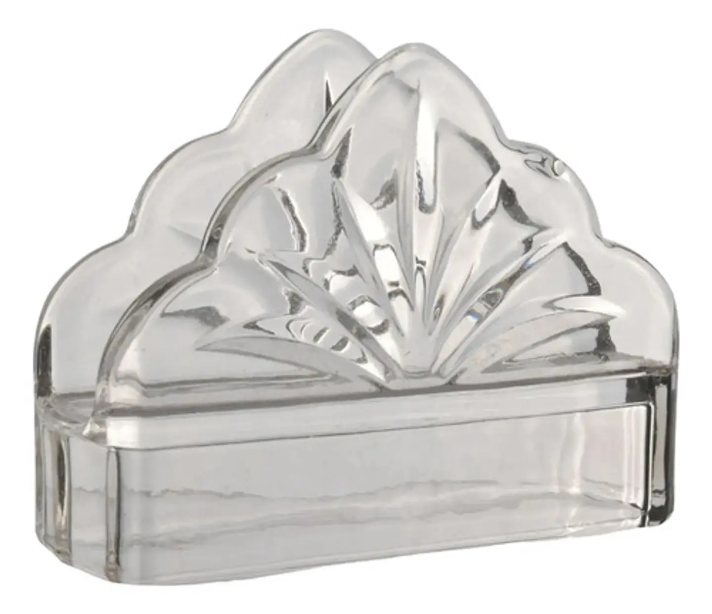 Servilletero De Vidrio Con Diseño De Cristal Elegante 1