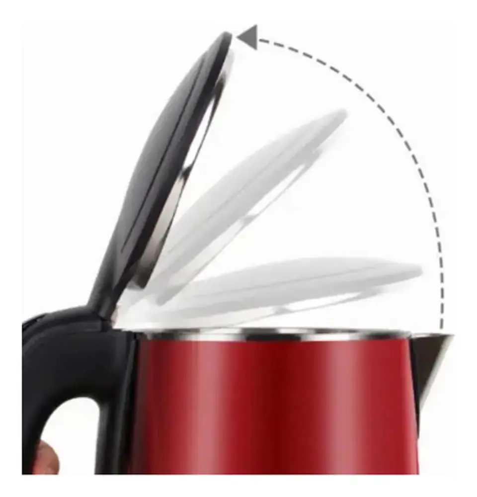 Hervidor Eléctrico Sokany Acero Inoxidable 2.5l Apagado Automático Rojo 110v 3