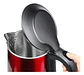 Hervidor Eléctrico Sokany Acero Inoxidable 2.5l Apagado Automático Rojo 110v - Miniatura 5