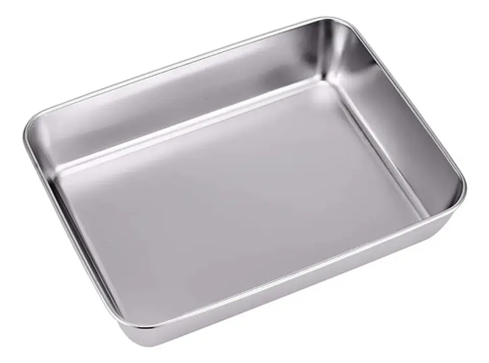 Bandeja De Acero Inoxidable Refrigeradora Comida 40x30x10 2