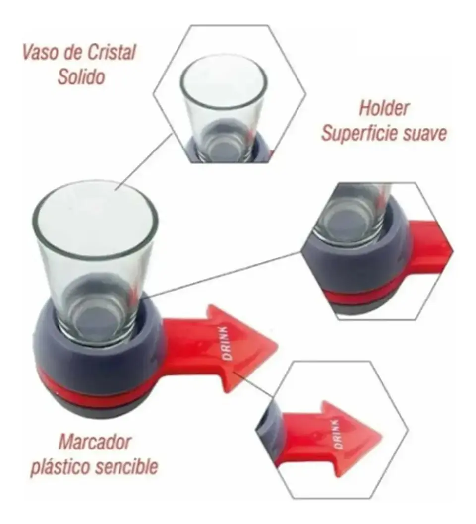 Juego De Mesa Ruleta Con Shot Girar El Tiro Fiesta Juegos 3